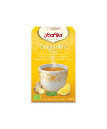 Yogi Tea Ginger Lemon Organic 17 Sachets 17 Unit (Lot de 1)