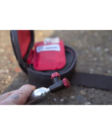 SILCA EOLO IV Co2 Regulator | Compact Turn Screw Valve | Presta & Schrader Compatible | Red/Black - Buy Online on SooperMarket.com