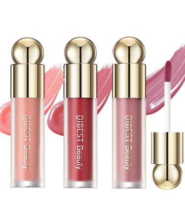 3 Colors Liquid Blush  Face Cream Blush Makeup Weightless  Long-Lasting  Natural Matte Finish Looking  Healthy Flush  Skin Tint Blush Makeup for Women