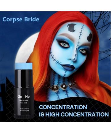 Halloween Blue Face Paint Stick 1.06 Oz | Washable Water Based Body & Face Paint for Adults & Children - Perfect for Cosplay, SFX & Halloween Makeup - Buy Online on SooperMarket.com