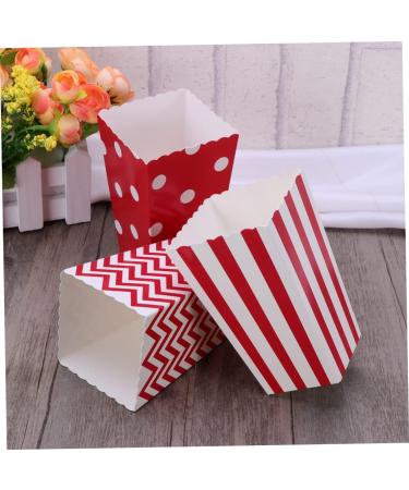 KOMBIUDA 48pcs Gift Bag Candy Bar Bag Party Candy Cartons Popcorn Carton Candy Buffet Bags Party Bag Disposable Chicken Popcorn Box medium Red - Buy Online on SooperMarket.com