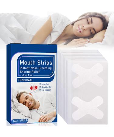 Mouth Tape for Sleeping - Anti Snoring Sleep Mouth Tape for Nasal Breathing Stop Snoring Sleep Strips for Better Nose Breathing 200Pcs