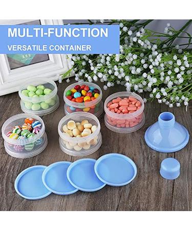 Felly Portable 4-Layer Formula Dispenser & Snack Storage Box - Blue | Ideal for Travel & Outdoor Activities - Buy Online on SooperMarket.com