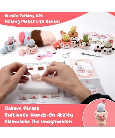 Needle Felting Starter Kit with Basic Tools - Pig Design | DIY Craft Supplies - Buy Online on SooperMarket.com