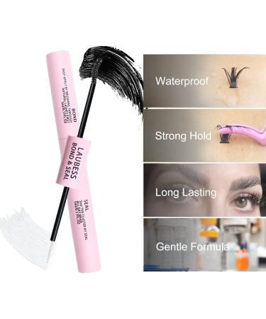 Cluster Lashes Kit Bond and Seal Lash Glue Black Eyelash Glue Cluster Lashes Glue Bond and Seal Individual Lashes at Home Lash Extension Kit Individual Lash Glue Waterproof Lash Bond and Seal 5ml+5ml Bond and Seal (Black+Clear) Tool - Buy Online on SooperMarket.com