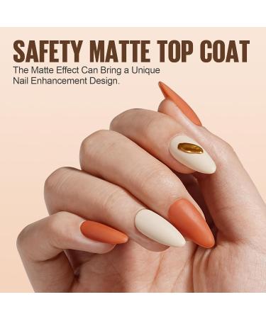 TOMICCA 15ML No Wipe Matte Gel Top Coat - Long Lasting DIY Nail Salon Finish - Buy Online on SooperMarket.com