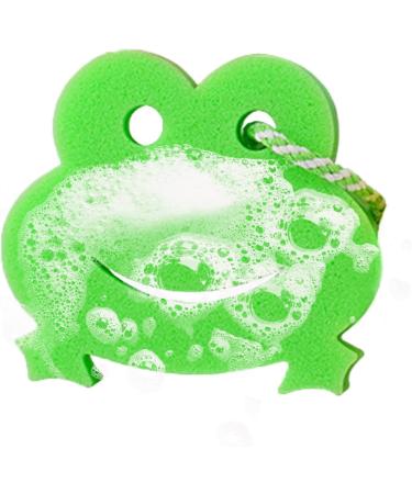 Body Sponge for Shower - Animal Shape Bath Scrubber Bathing Sponge Cartoon Scrubber for Body Wash Cleaning Bathing Accessories Frog - Buy Online on SooperMarket.com