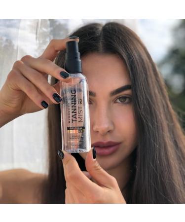 BYROKKO Tanning Face Mist (100 ml) | Natural-Looking Self-Tanning Accelerator with Aloe Vera | For Sunbeds & Outdoors - Buy Online on SooperMarket.com