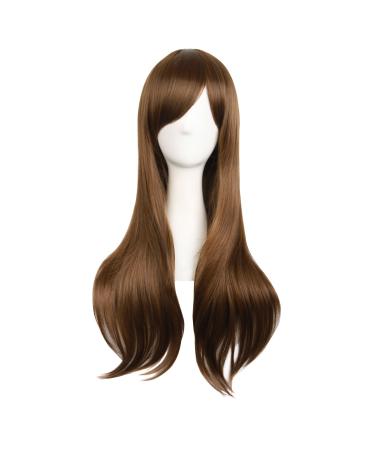 MapofBeauty 28" 70cm Long Curly Hair Ends Costume Cosplay Wig (Brown)