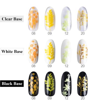 4 Colors Nail Polish Set Printed nail polish Plastic Bottle Portable Nail Pigment Stamping Nail Design Manicure Drawing Nail Art Tool 10ml (16) Yellow - Buy Online on SooperMarket.com