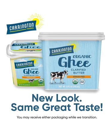 Carrington Farms Organic Grass Fed Ghee 12oz - Affordable Price per Ounce - Buy Online on SooperMarket.com