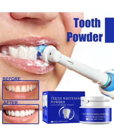 Professional Teeth Whitening Powder - 1.1 oz Charcoal Formula for Coffee & Tobacco Stain Removal - Effective Tooth Whitener - Buy Online on SooperMarket.com