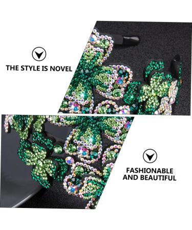 PLAFOPE Headband Headpiece Black Accessories for Women Flapper Hairband Halloween Hair Accessories Scrunchies Crystal Hairband Flapper Rhinestone Hairband Miss Leather Leaf Flowers - Buy Online on SooperMarket.com