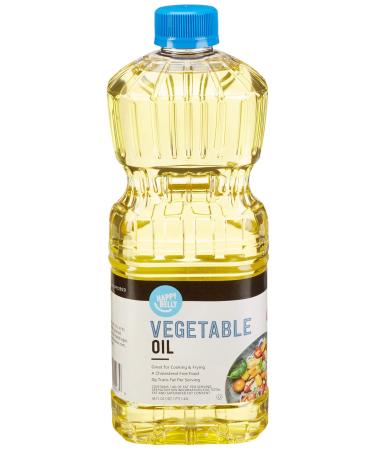Amazon Brand - Happy Belly Vegetable Oil, 48 Fl Oz 48 Fl Oz (Pack of 1)