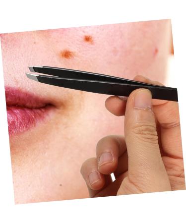 PLAFOPE Double-Ended Eyebrow Tweezers Eyebrow Tweezer Professional False Eyelash Pick Tool Professional Tweezer Specialty Tools Eyebrow Trimming Tweezer Stainless Steel - Buy Online on SooperMarket.com