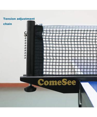 Comesee Professional Table Tennis Ping Pong Net Post Set - Black, 1.5 Inch Width, Adjustable Tension & Height, Easy Setup - Buy Online on SooperMarket.com