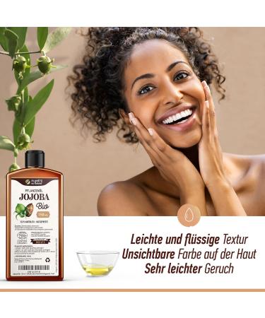 Jojoba Oil Organic 250 ml - 100% Pure Natural & Cold Pressed - Buy Online Internationally - Buy Online on SooperMarket.com
