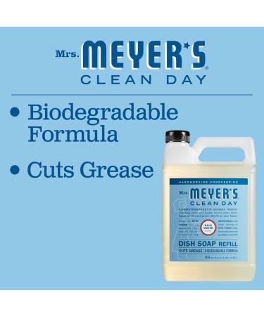 MRS. MEYER'S CLEAN DAY Liquid Dish Soap Refill - Biodegradable Rain Water 48 fl. oz - Eco-Friendly Dishwashing Solution - Buy Online on SooperMarket.com