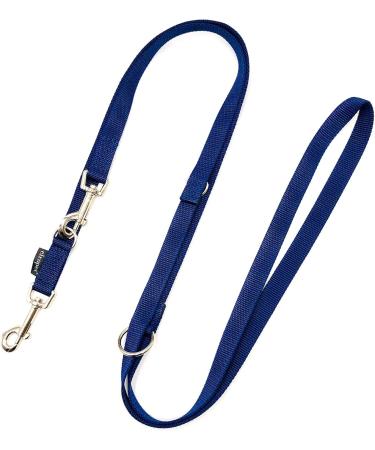 Adjustable Double Dog Leash 5m for Large Dogs - Navy 20mm | Durable & Comfortable - Buy Online on SooperMarket.com