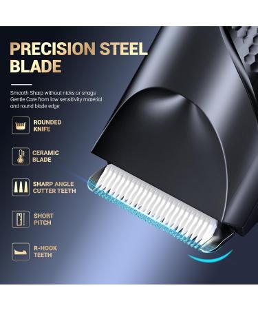 Buy KNCANEO Waterproof Rechargeable Body Hair Trimmer for Men - Electric Ball Trimmer & Male Care Set with Ceramic Blade & LED Light | Perfect Gifts for Men - Buy Online on SooperMarket.com