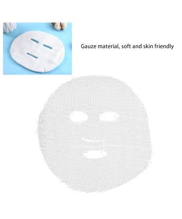 100pcs Precut Gauze Facial Mask Sheets - Disposable DIY Face Masks for Salons | Strong Water Absorption - Buy Online on SooperMarket.com