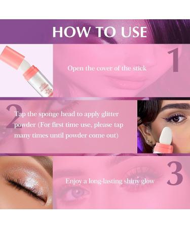 Ofanyia Highlighter Powder Stick - Sparkle & Shine for Face, Eyes, Lips & Body (02 White) - Buy Online on SooperMarket.com