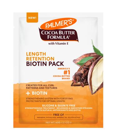 Palmer's Cocoa Butter & Biotin Length Retention Biotin Pack, 2.1 Ounce