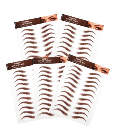 HAPINARY 5 Sheets eyebrow sticker sticker eye makeup supplies makeup eyebrow
