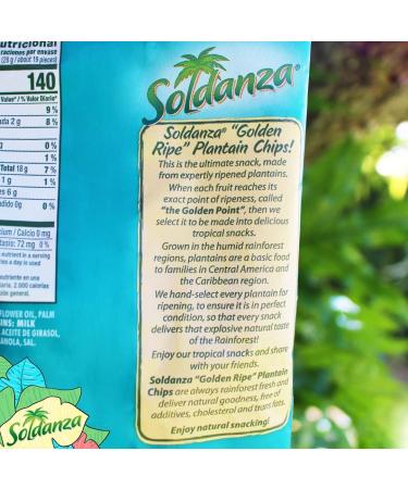 Soldanza Maduritos Plantain Chips Ripe 2.5 oz (Pack of 24) - Delicious Snack Choice - Buy Online on SooperMarket.com