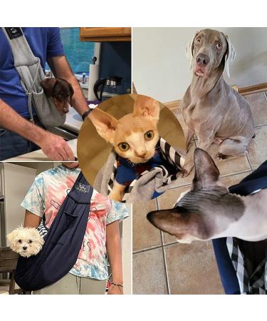 CUBY Reversible Puppy Dog Sling Carrier for Small Medium Dogs - Dark Blue01 - Buy Online on SooperMarket.com