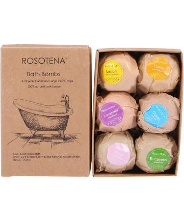 Handmade Spa Aromatherapy Bath Bomb Set | 6pcs Moisturizing Essential Oil Bath Balls for Relaxation and Dry Skin Relief - Buy Online on SooperMarket.com