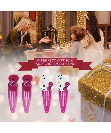 Kawaii Kitty Hair Clips Set - 4pcs Cat Hair Accessories for Girls | HC-4pcs Kitty - Buy Online on SooperMarket.com
