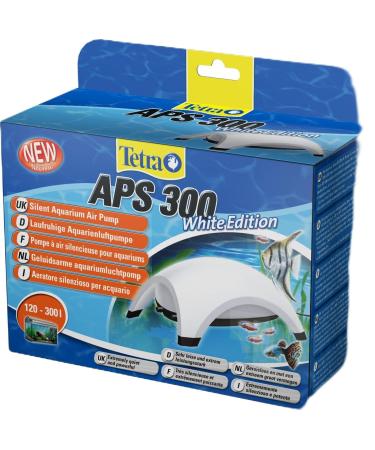 Tetra APS 300 Aquarium Air Pump - quiet diaphragm pump for aquariums from 120-300 L white White APS 300 (120 - 300 L)