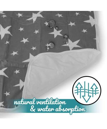 Breathable Washable Baby Diaper Wrap Pad | 50x70 cm Zigzag Gray | Reusable Infant & Toddler Ceiling Pad - Buy Online on SooperMarket.com
