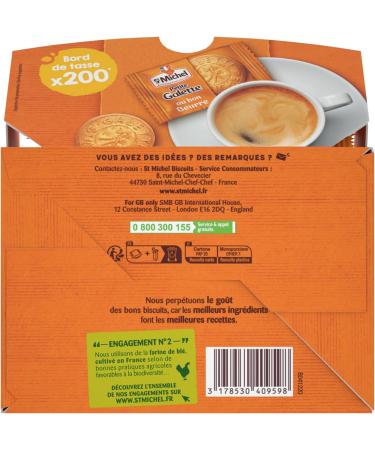 St-Michel - Small Pure-Butter French Galettes - Coffee Side Individually Wrapped - Petites Galettes tout au beurre - 200 Pieces Dispenser - 700g - Buy Online on SooperMarket.com