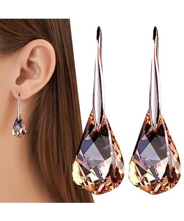 Lymphatic earrings for women-lymphatic magnetic earrings that remove magnetic fashion earrings |Sparkling rhinestone earrings lymph magnet earrings fashionable magnetic sparkling wine