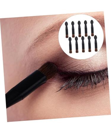 Baluue 10pcs Double Ended Eye Shadow Stick Eyeshadow Sponge Makeup Applicator Beauty Sponges Plastic Black - Buy Online on SooperMarket.com