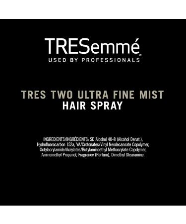 TRESemm TRES Two Ultra Fine Mist Hair Spray For All Hair Types Firm Control Hair Styling Anti-Frizz Hairspray With All-Day Humidity Resistance 11 oz - Buy Online on SooperMarket.com
