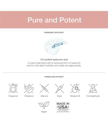 SeroVital Beauty TriHydrate Concentrate - 3% Pure Hyaluronic Acid Anti-Aging Serum for Women - Deep Facial Hydration & Prep for Skincare Regimen - Buy Online on SooperMarket.com