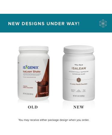 Isagenix IsaLean Shake - Superfood Meal Replacement Mix for Weight Management & Muscle Growth - 854g Canister (Creamy Dutch Chocolate) - Buy Online on SooperMarket.com