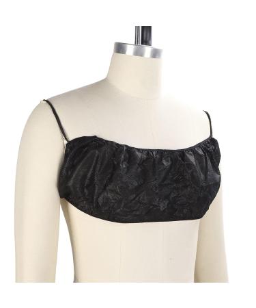 10 Pack Disposable Bras for Women - Non-Woven Fabric Salon & Spa Underwear - Individually Packed Black Tops - Buy Online on SooperMarket.com