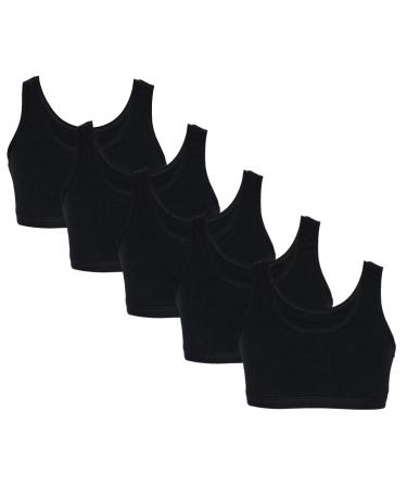 TupTam Girls Bustier with Wide Straps Pack of 5 158-164 Black