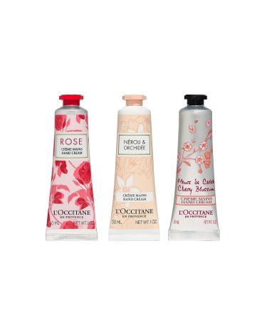 L'Occitane Floral Hand Cream 3-Piece Gift Set | Organic Shea Butter | 3 Oz | Floral-Scented Hand Creams - Buy Online on SooperMarket.com