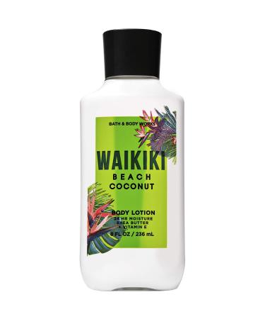 Bath and Body Works WAIKIKI - BEACH COCONUT Super Smooth Body Lotion 8 Fluid Ounce (2020 Edition)