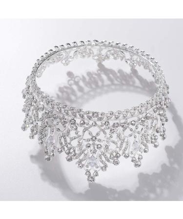 S SNUOY Silver Queen Bridal Crown Tiara Headband for Wedding - Buy Online on SooperMarket.com