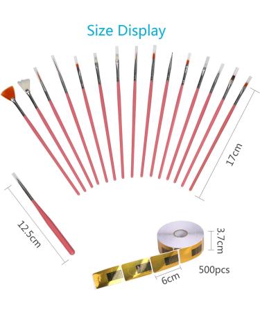 Katoom 515 Pcs Self-Adhesive Nail Stencils - Golden Gel Nail Extension Templates for Perfect Nail Art - Buy Online on SooperMarket.com