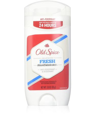 OLD SPICE High Endurance Antiperspirant Invisible Solid Fresh 3 Oz (Pack of 3)