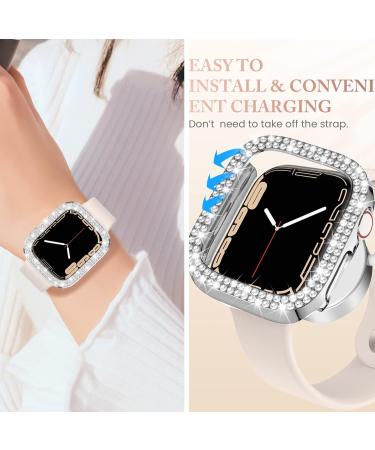 4 Pack Goton for Apple Watch Series 6 5 4 SE 40mm Bumper Bling Case Women Glitter Diamond Rhinestone Protector Cover for iWatch Accessories 40mm Clear Silver Black Rose Gold Clear+Silver+Black+Rose Gold(No Glass) 40mm - Buy Online on SooperMarket.com