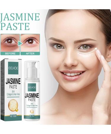 Jasmine Ointment for Dark Circles Active Jasmine Ointment Jasmine Ointment for Drooping Eyelids Active Jasmine Ointment With Collagen And Aloe Vera Jasmine Ointment Plus Jasmine Eye Cream 100ML - Buy Online on SooperMarket.com