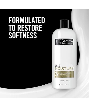 TRESemme Rich Moisture Shampoo & Conditioner Set - Vitamin E, Biotin, for Dry Damaged Hair - 28 Fl Oz (Pack of 2) - Buy Online on SooperMarket.com